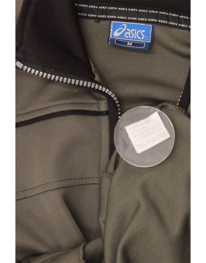 Męska kurtka dresowa Asics, średni poliester khaki
