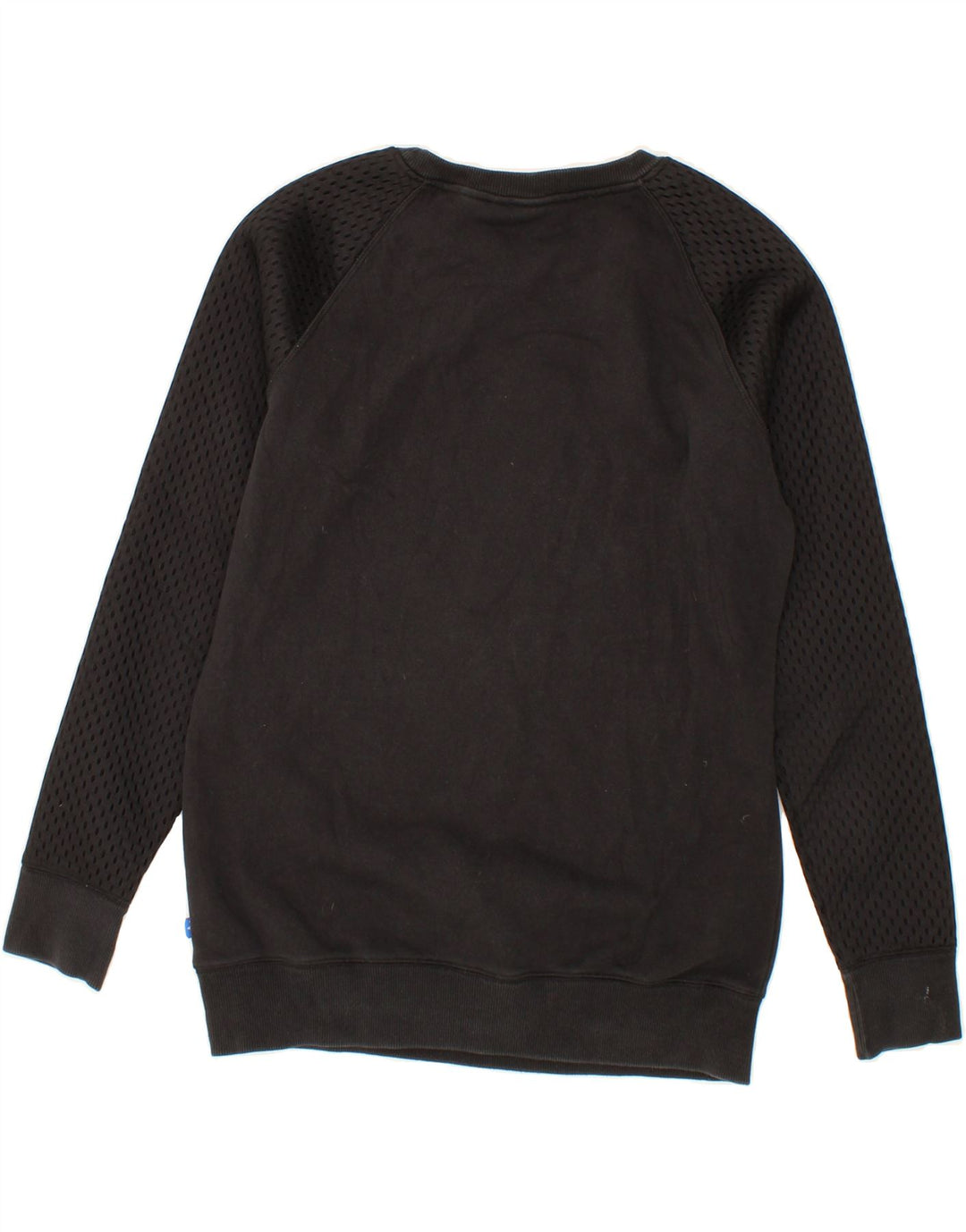 ADIDAS Womens Oversized Graphic Sweatshirt Jumper UK 10 Small  Black Vintage Adidas and Second-Hand Adidas from Messina Hembry 