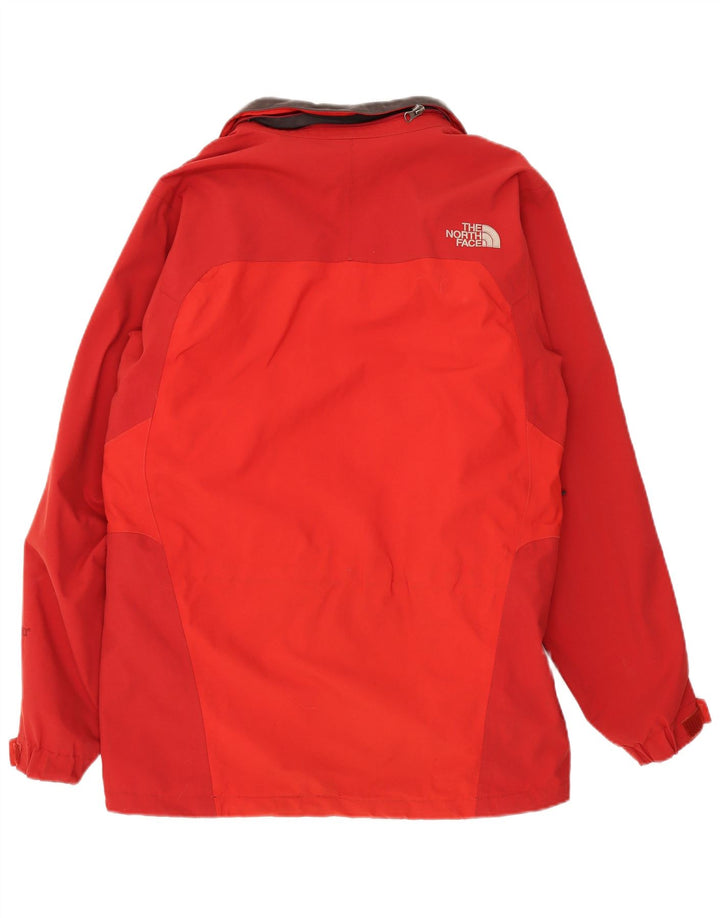 Męska kurtka przeciwdeszczowa The North Face UK 38, nylon w kolorze średnio czerwonym