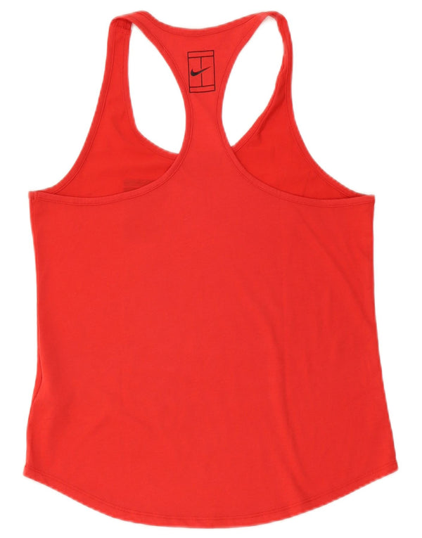 Damska kamizelka Nike Dri Fit Top UK 12, średni czerwony poliester
