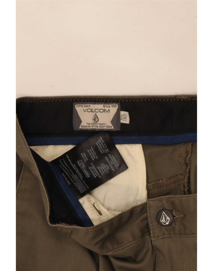 Męskie spodenki chino Volcom W32, średnia bawełna khaki