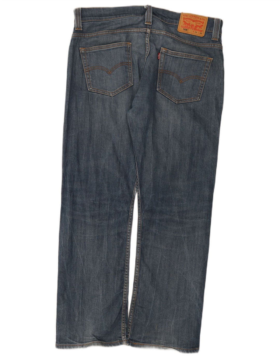Męskie jeansy Levi's 506 Straight W34 L30 Niebieskie bawełniane