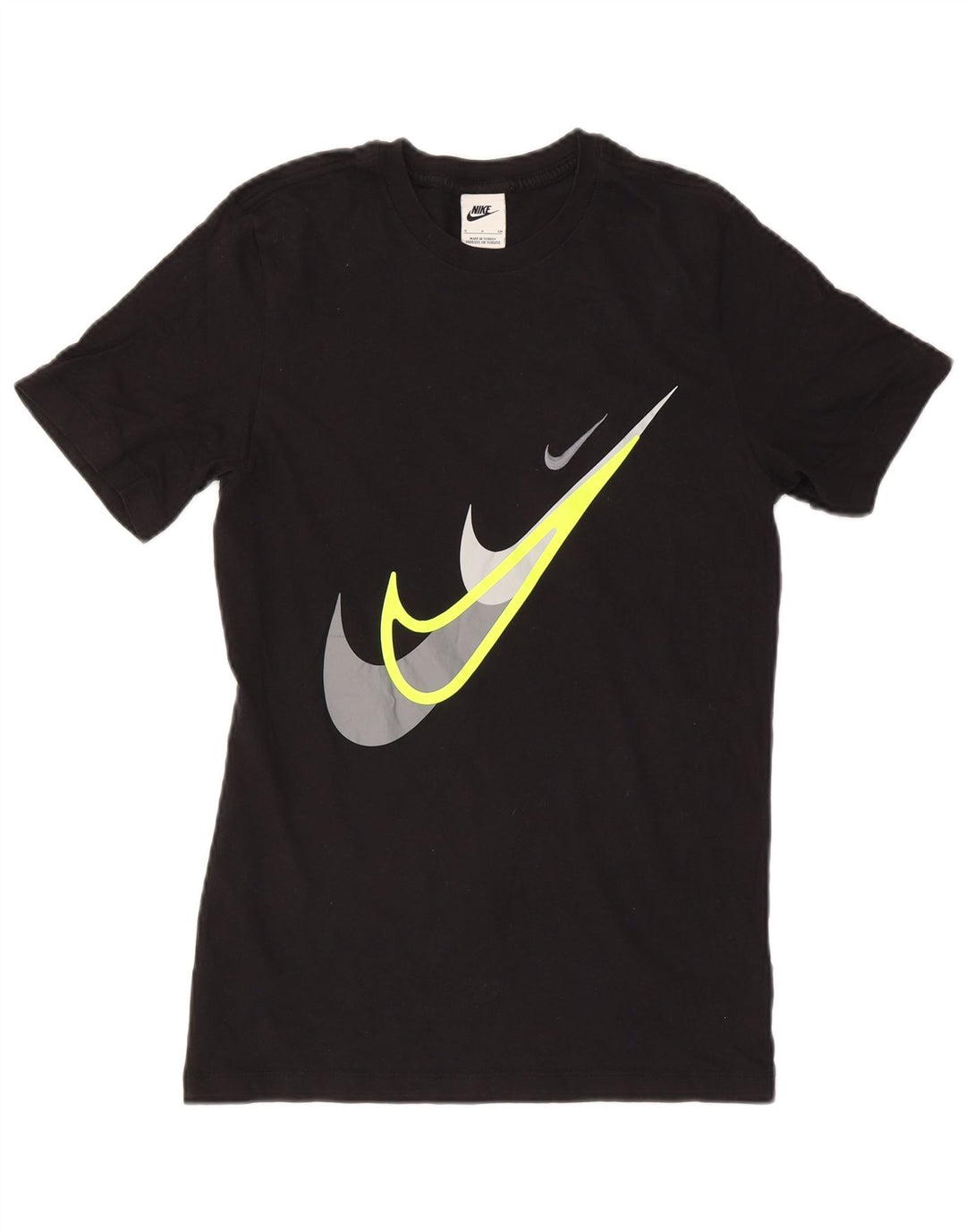 Męski T-shirt z grafiką Nike, mały, czarny, bawełniany