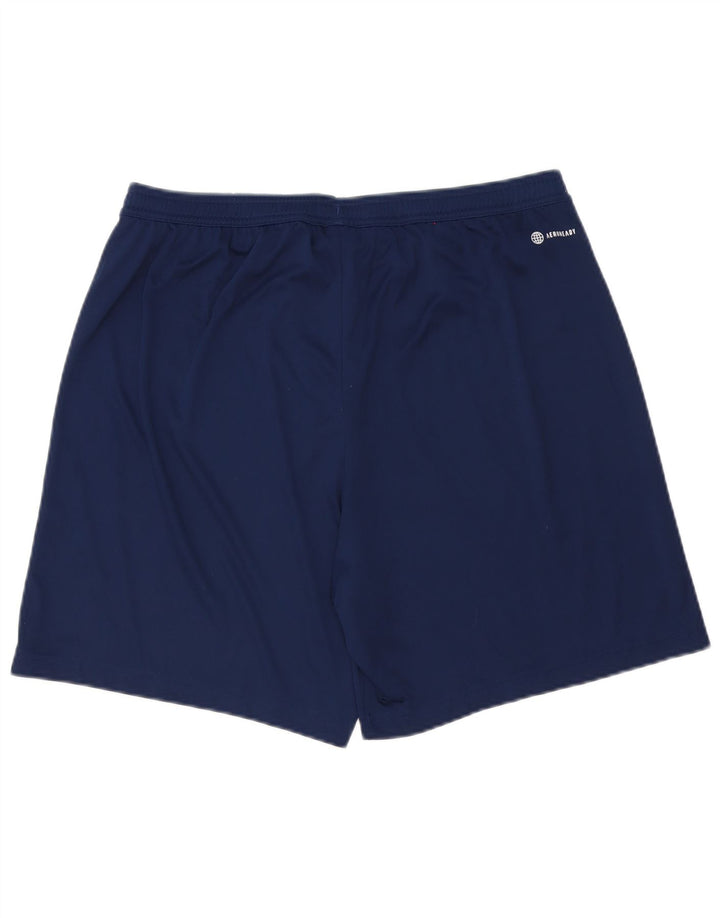 Męskie spodenki sportowe Adidas XL granatowe, poliestrowe