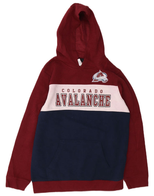 Damska bluza z kapturem NHL Colorado Avalanche US 16/18 XL, bordowa