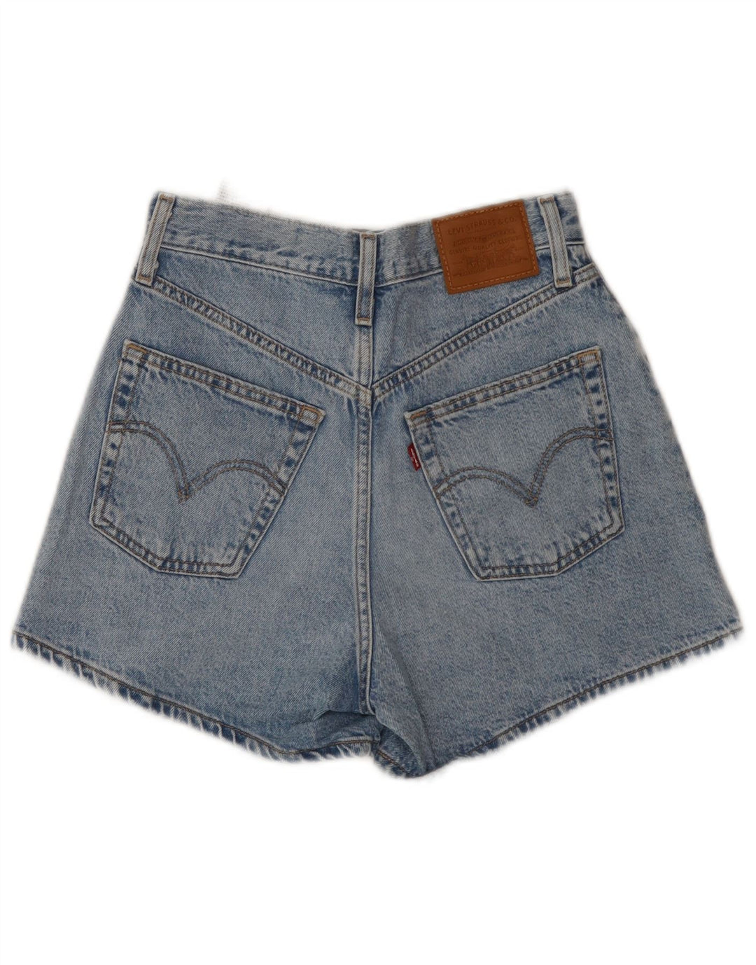 Damskie spodenki jeansowe LEVI'S W24 XS, niebieska bawełna