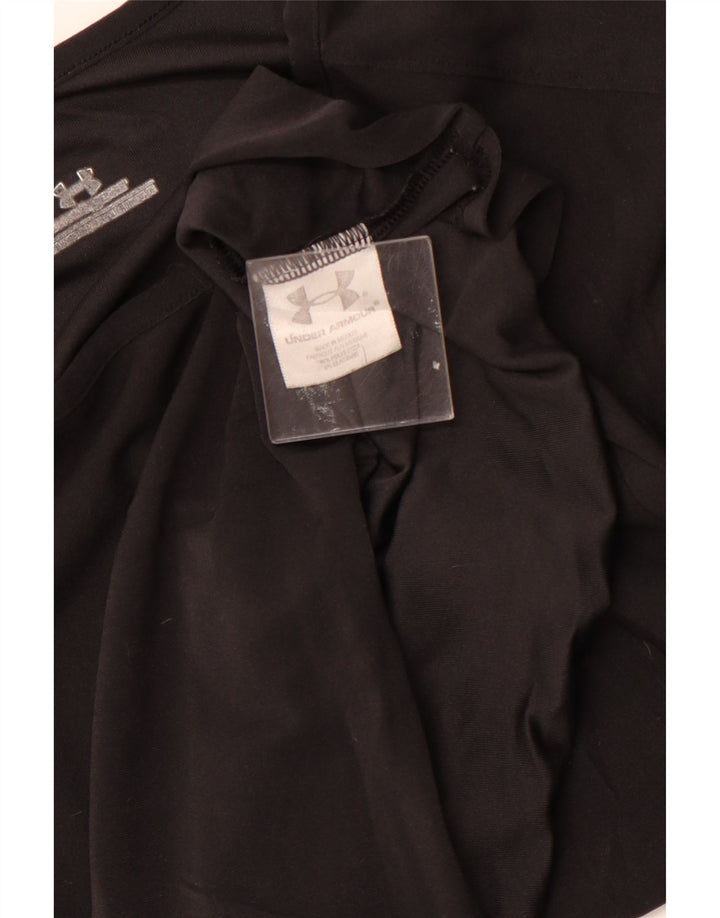 Damski top z długim rękawem UNDER ARMOUR UK 14, duży, czarny poliester