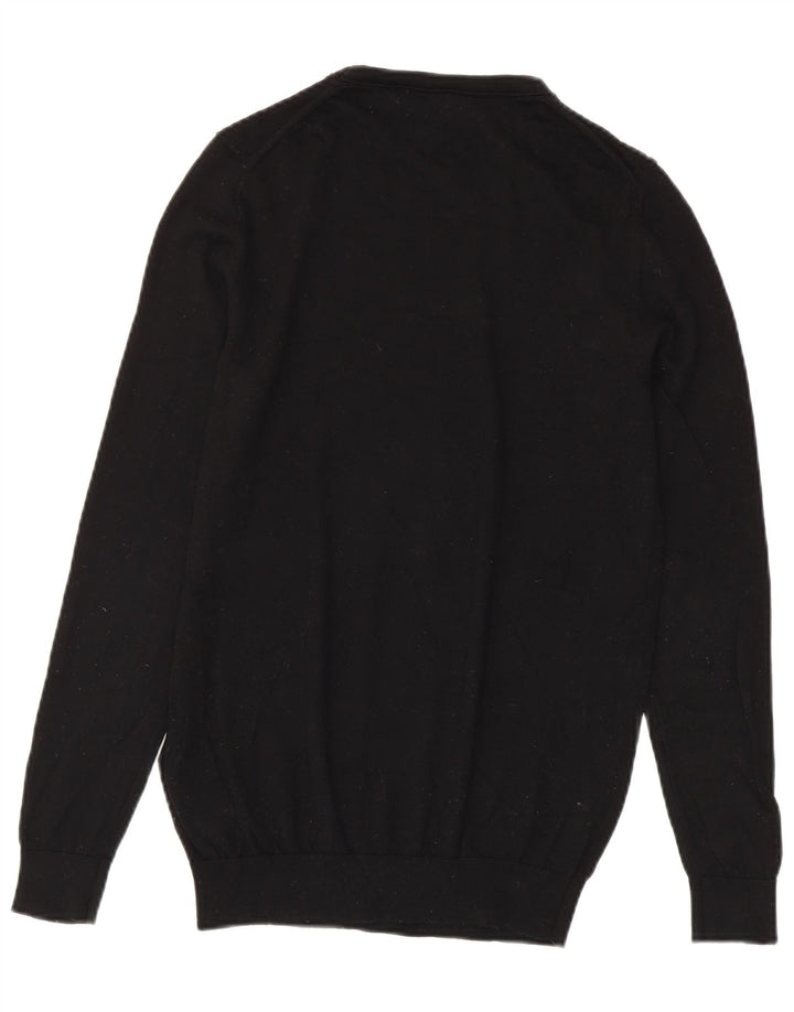 Męski sweter z okrągłym dekoltem Reiss XS, czarna wełna