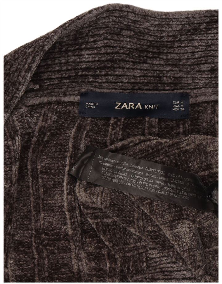 Damski sweter oversize z długim rękawem Zara, UK 14, średni szary