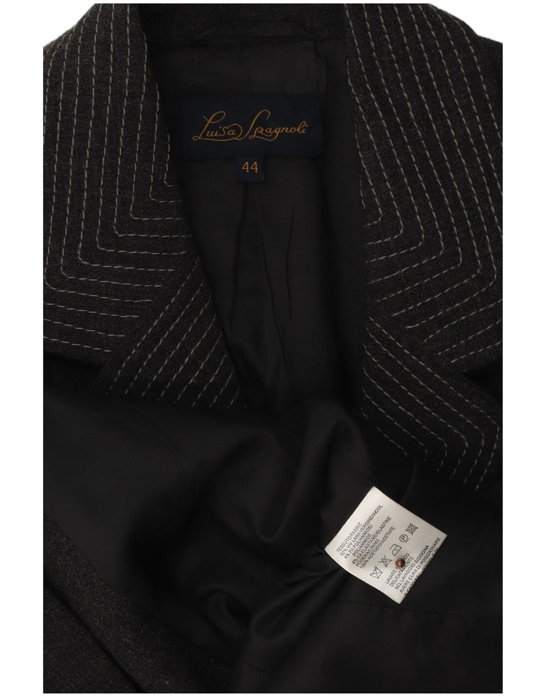 Damska marynarka Luisa Spagnoli IT 44 Średnioszara wełna