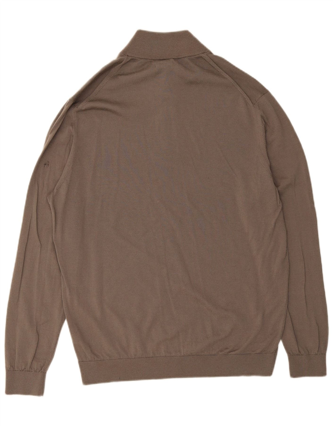 Męski sweter zapinany na zamek Massimo Dutti 2XL Brązowa wełna