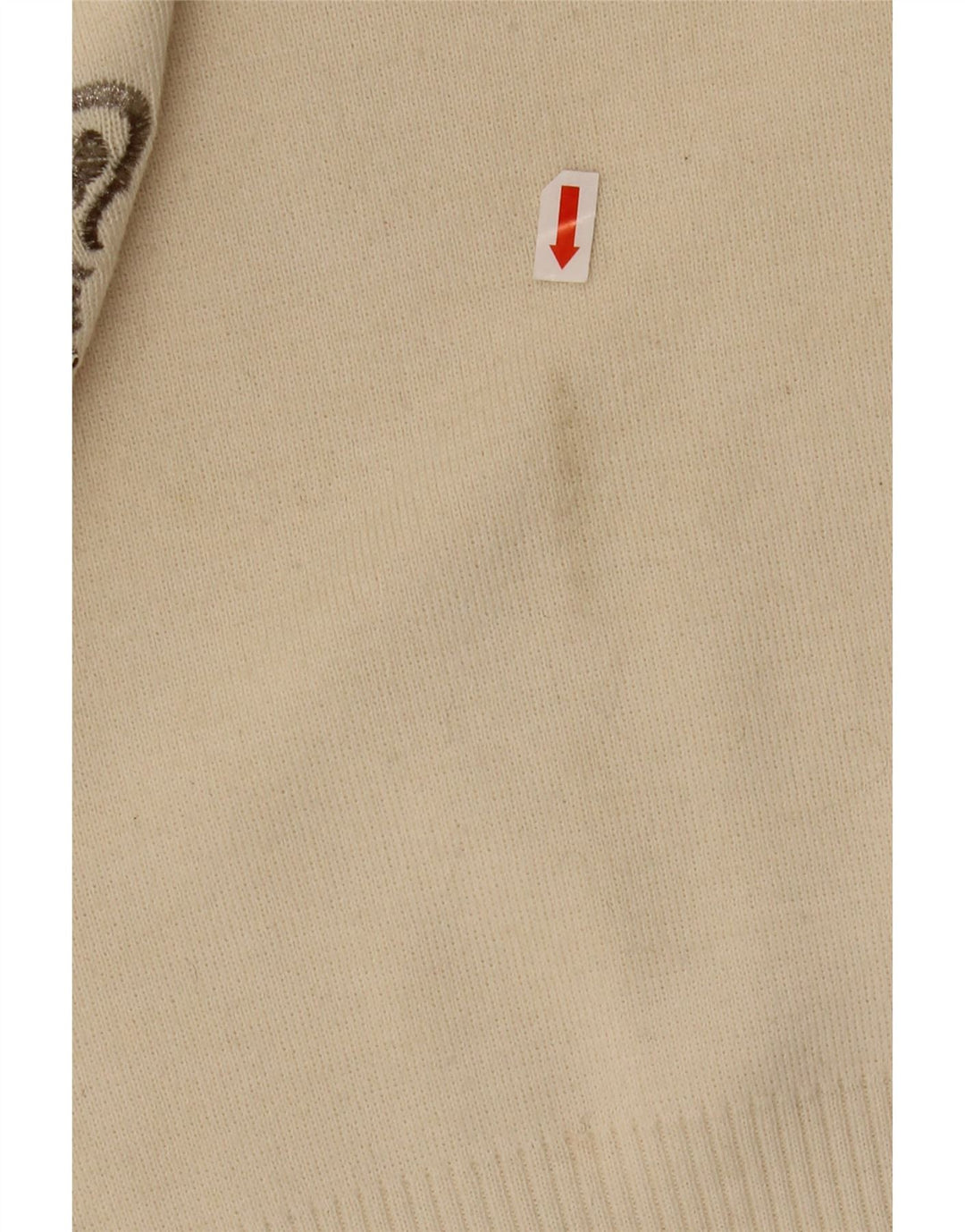 BOGNER Damski sweter z golfem UK 16, duży, beżowy, wełniany paisley