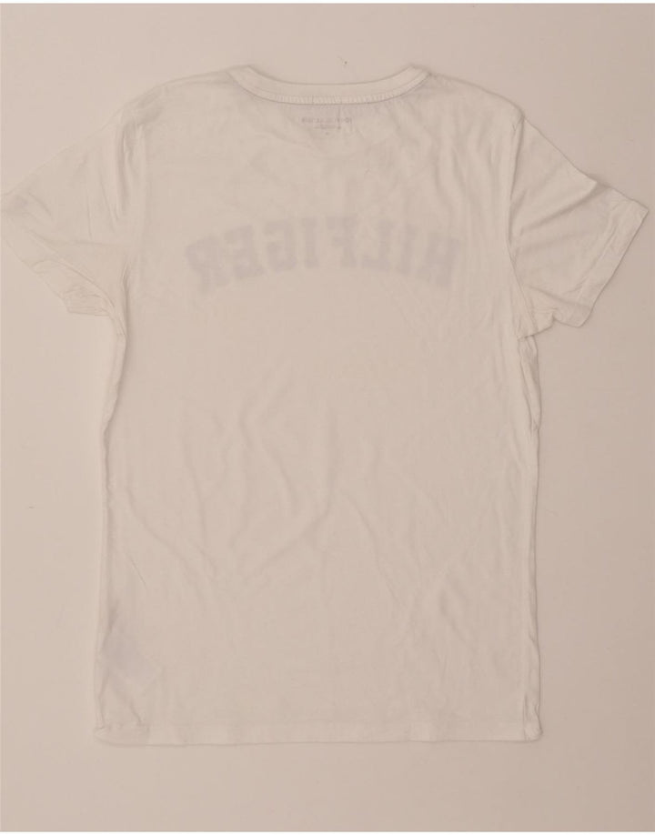 Damska koszulka z grafiką TOMMY HILFIGER Top UK 14 Średnia biała bawełna