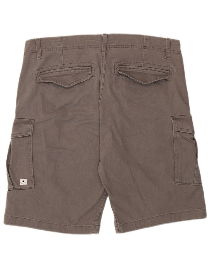 Męskie spodenki cargo Jack & Jones, duże W36, szara bawełna