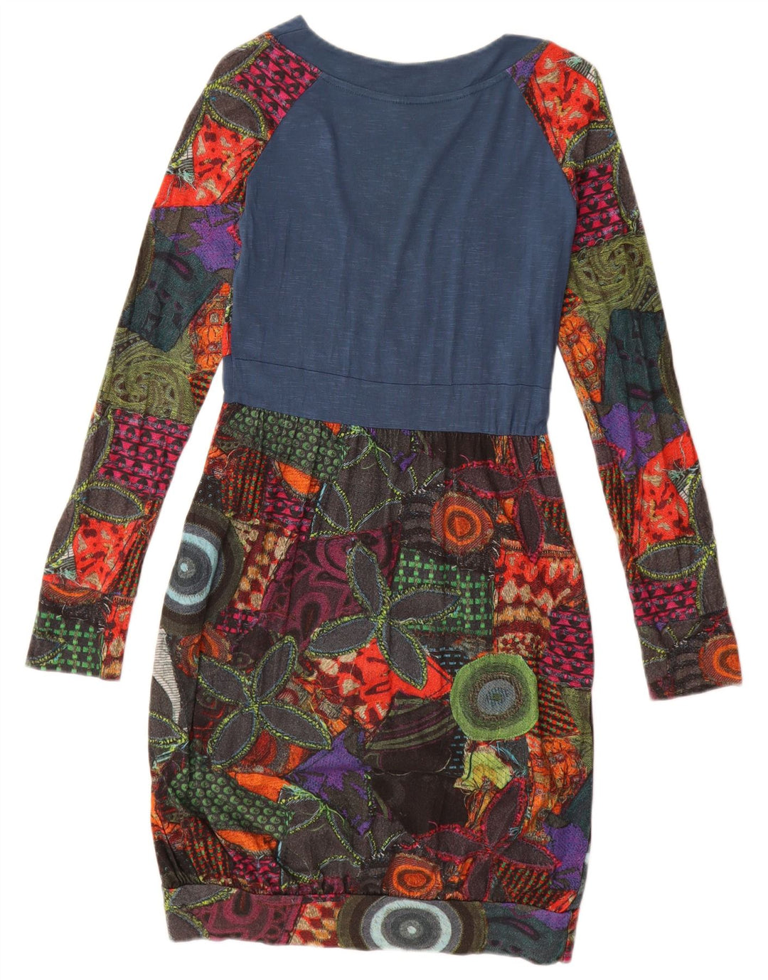 Desigual damska graficzna sukienka bąbelkowa UK 12, średnia, wielokolorowa, geometryczna