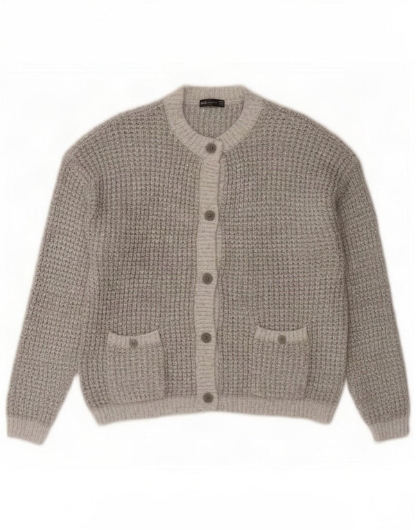 Marks & Spencer Damski sweter oversize UK 16, duży, szary, nakrapiany