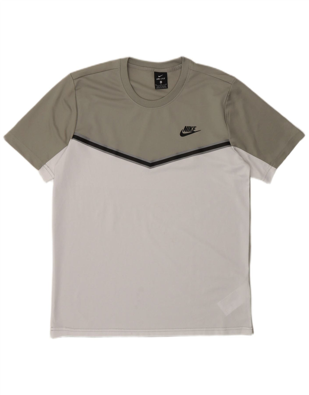 Męska koszulka Nike Dri Fit Top z poliestru w kolorze średnioszarym