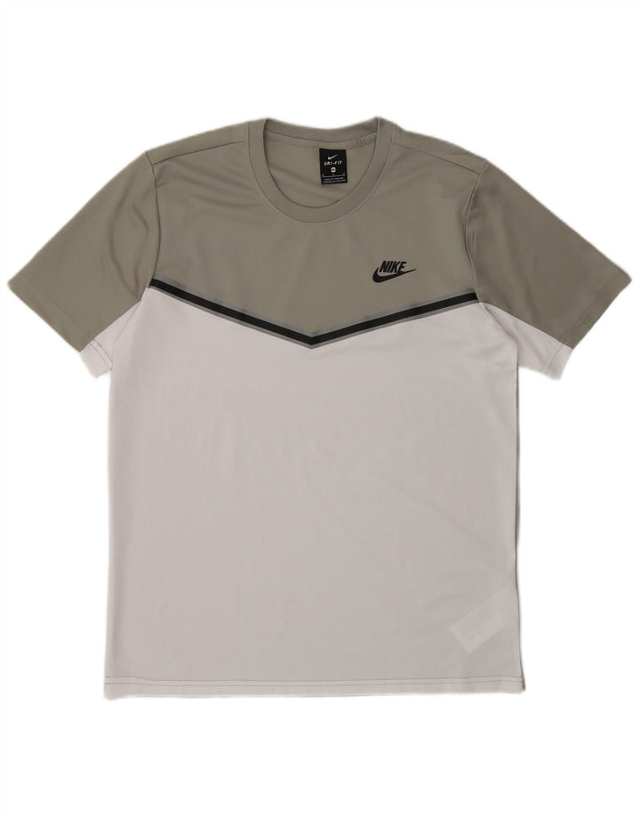 Męska koszulka Nike Dri Fit Top z poliestru w kolorze średnioszarym