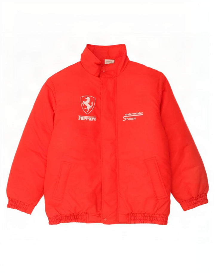 Męska kurtka wiatrówka Ferrari UK 42 XL, czerwona, poliester