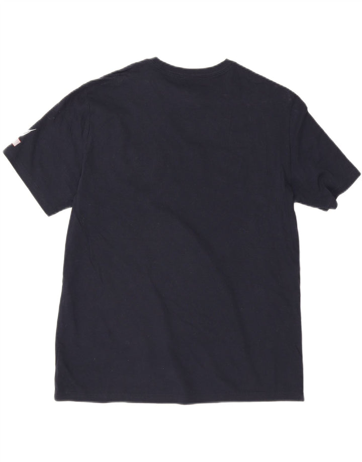 NAUTICA Mens Graphic T-Shirt Top Medium Navy Blue Cotton Vintage Nautica and Second-Hand Nautica from Messina Hembry 