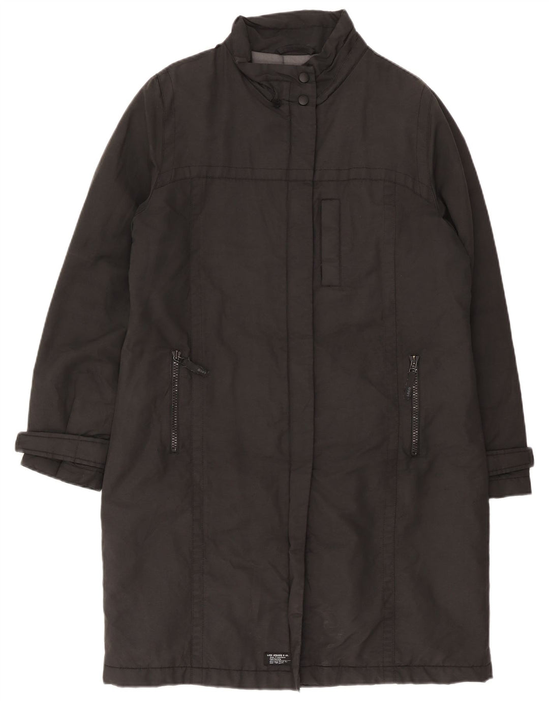 Damski płaszcz wiatrówka Levi's UK 18 XL, szara bawełna