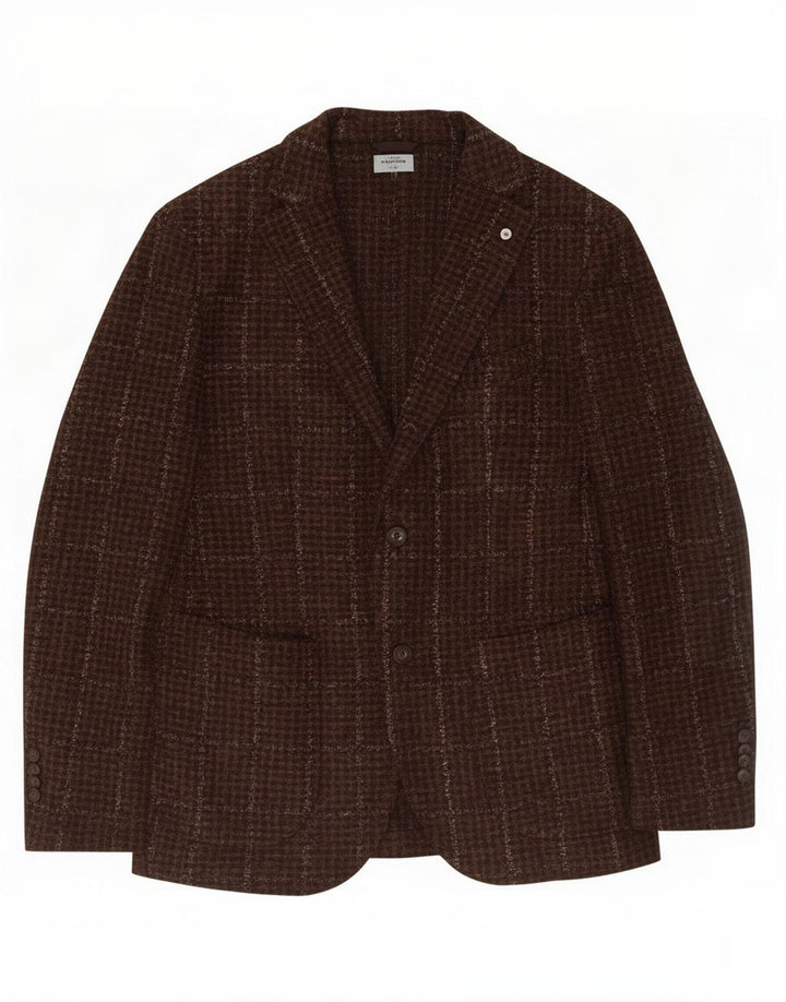 Męska marynarka Dandy z limitowanej edycji IT 50 w dużą kratkę khaki