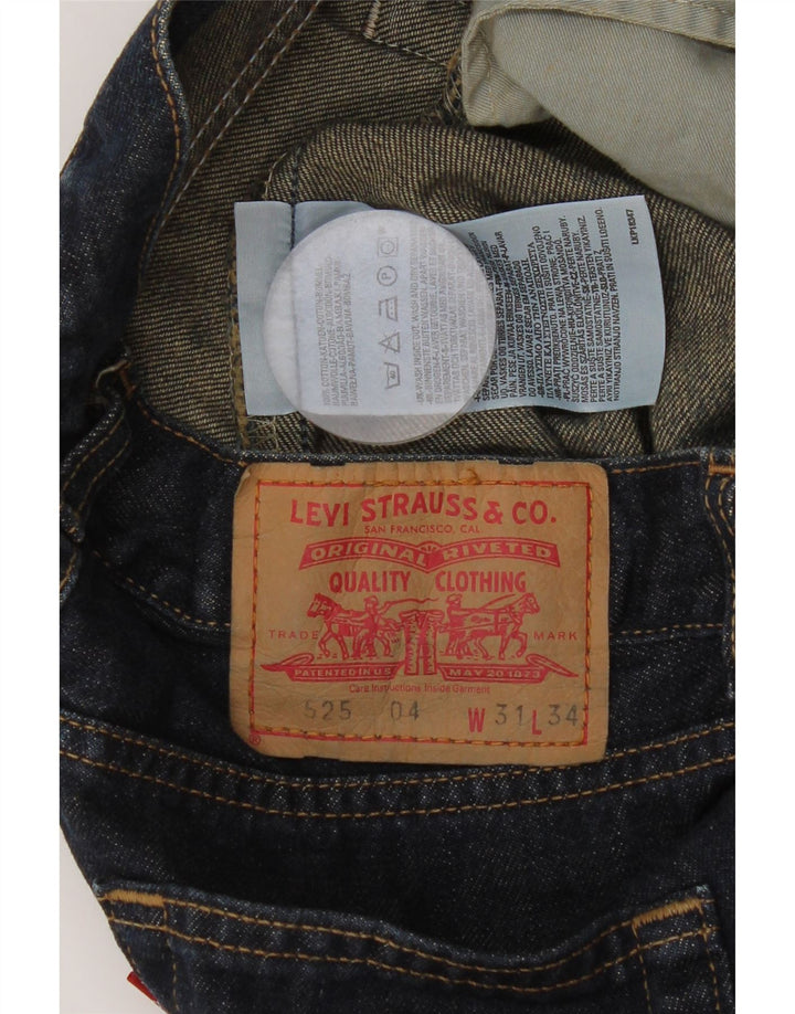 Damskie jeansy Levi's 525 Bootcut W31 L34 Niebieska bawełna