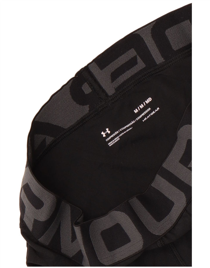 Męskie legginsy Capri Under Armour Heat Gear Graphic, średnie czarne