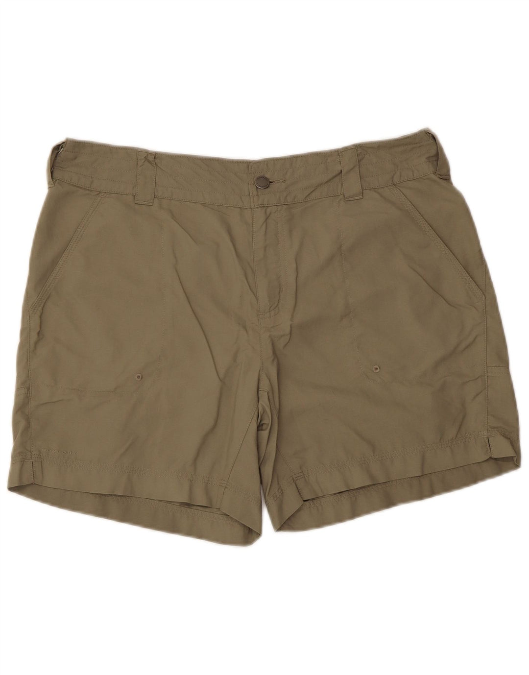 Damskie spodenki typu Chino COLUMBIA, tytanowe US 12, duże, W36, nylon khaki