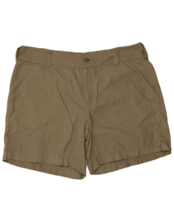 Damskie spodenki typu Chino COLUMBIA, tytanowe US 12, duże, W36, nylon khaki