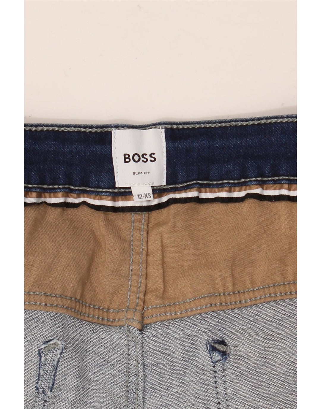 HUGO BOSS Chłopięce jeansy slim 11-12 lat XS, niebieskie