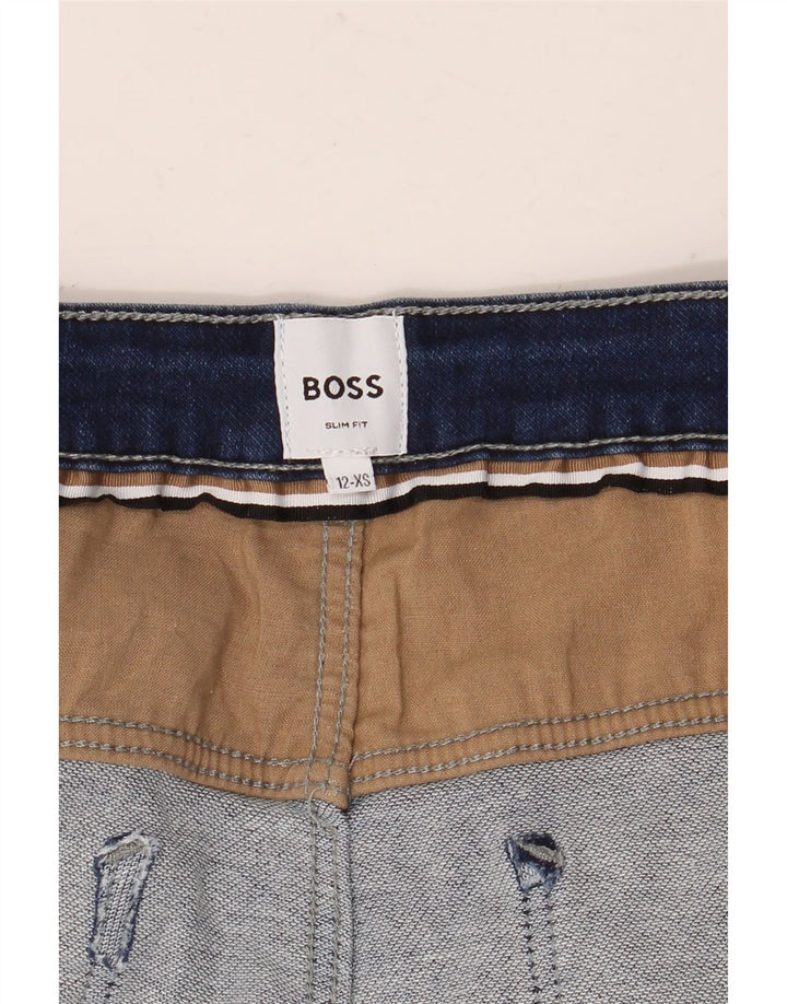 HUGO BOSS Chłopięce jeansy slim 11-12 lat XS, niebieskie