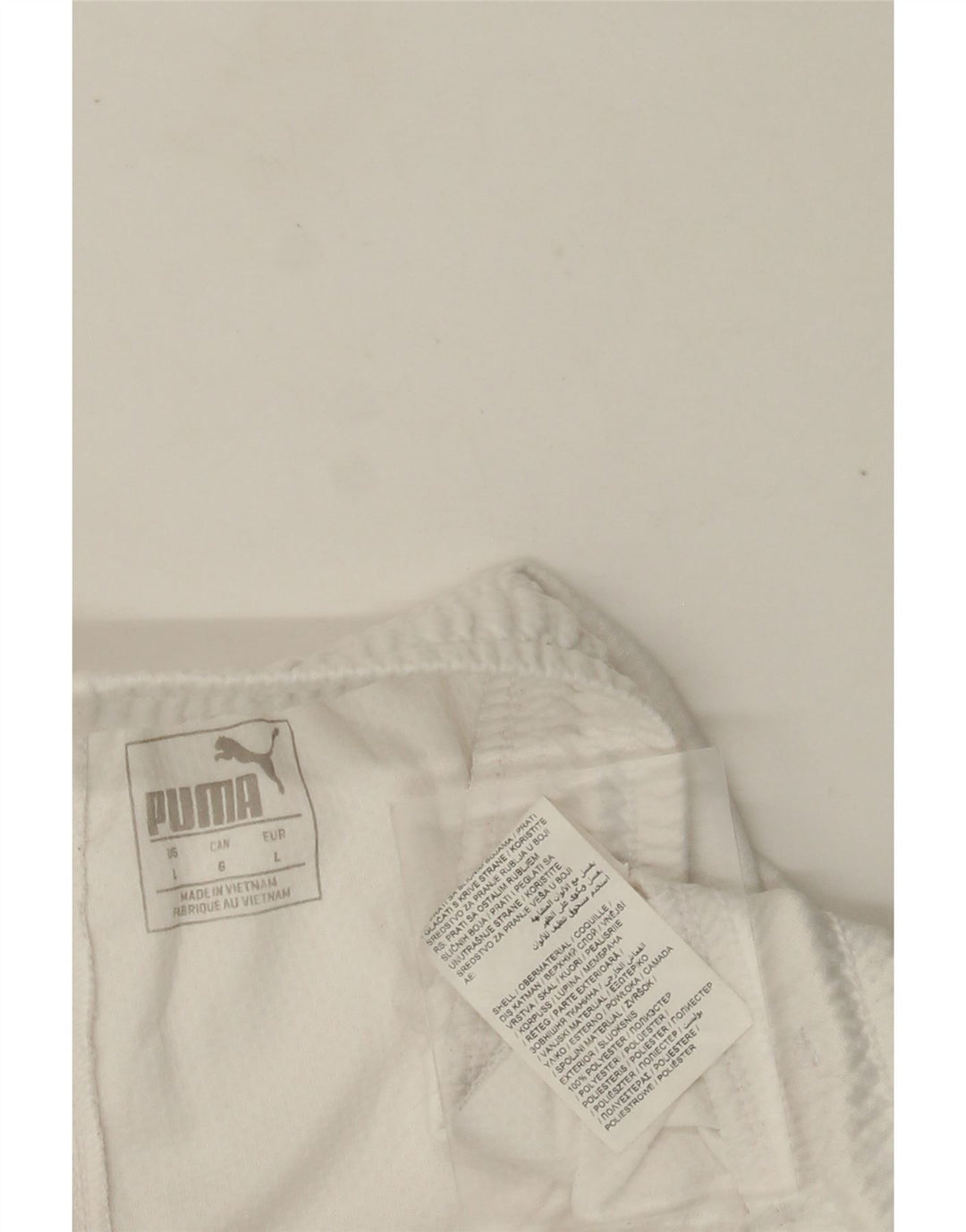 Męskie spodenki sportowe PUMA Italia, duże, białe, poliestrowe