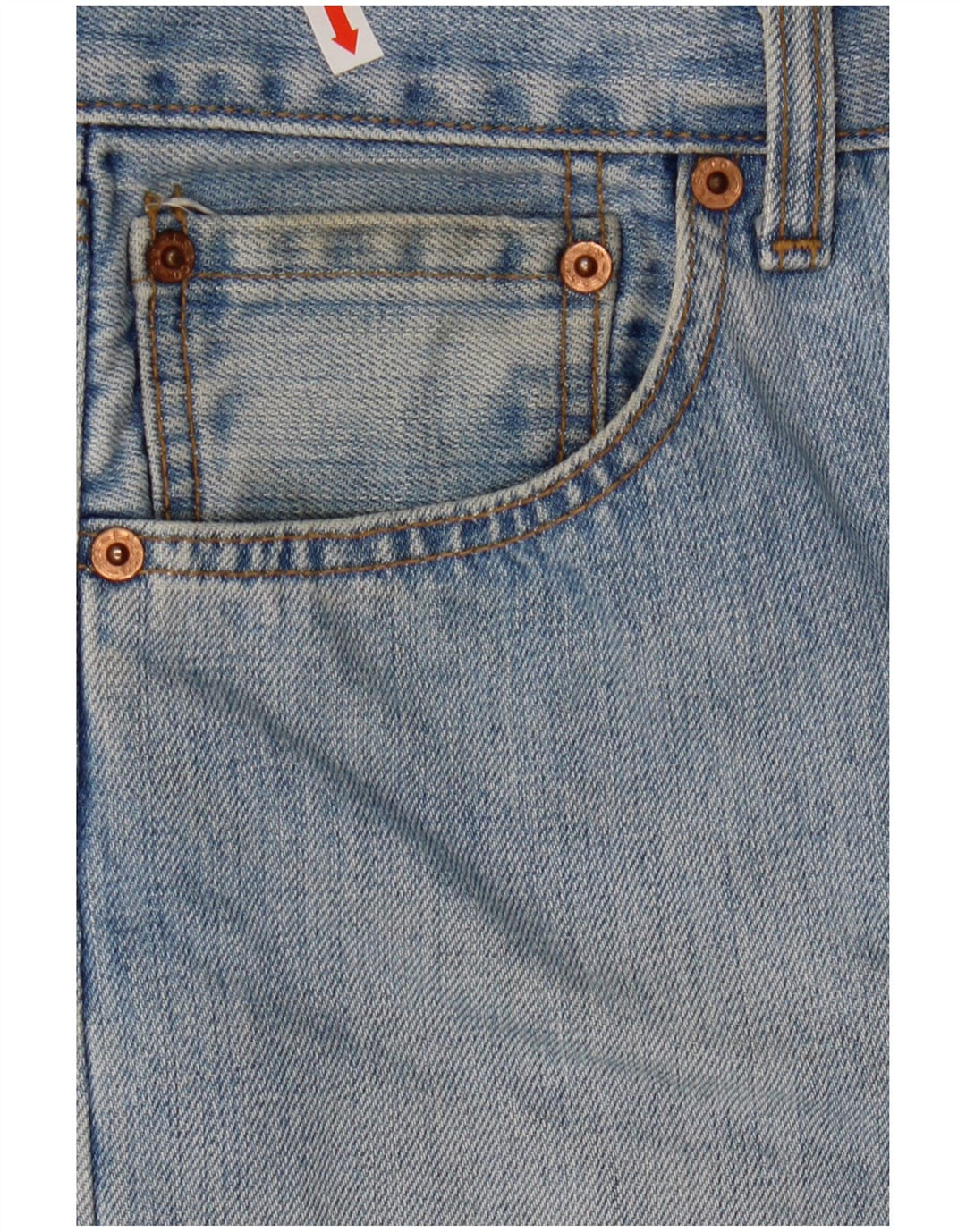 Męskie spodenki jeansowe LEVI'S 501 W34, duże, niebieskie, bawełniane