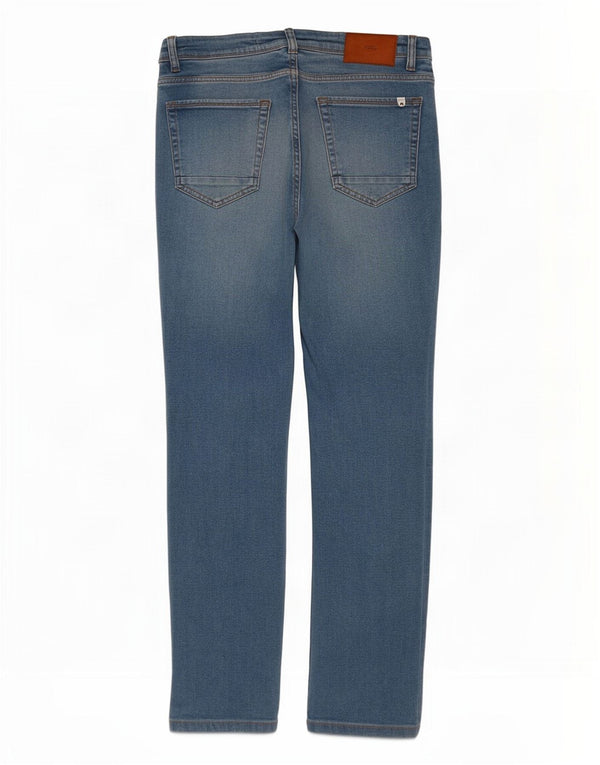 Męskie jeansy slim fit Zara EU 42 Large W32 L30 Niebieskie bawełniane