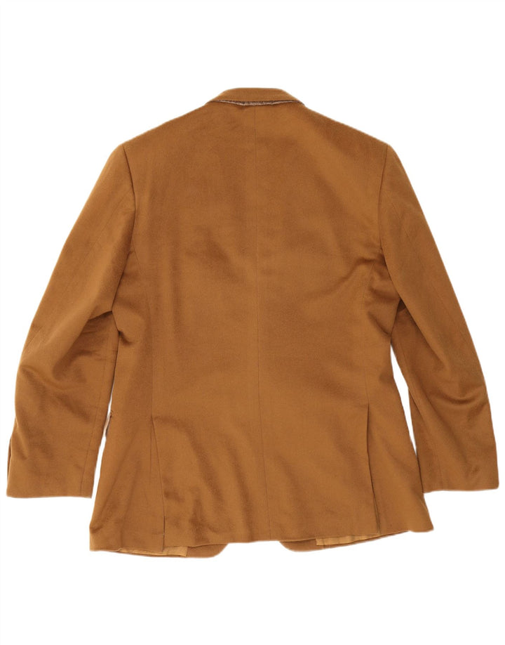 Męska marynarka zapinana na 2 guziki Pal Zileri IT 50, duży, beżowy kaszmir