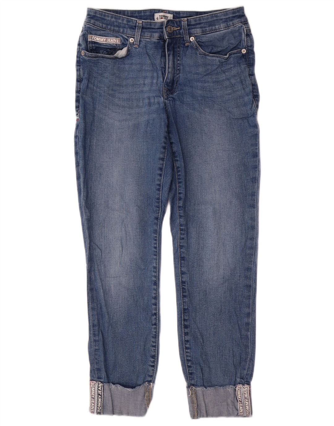 Damskie jeansy zwężane Tommy Hilfiger US 4 Small W27 L26 Niebieska bawełna