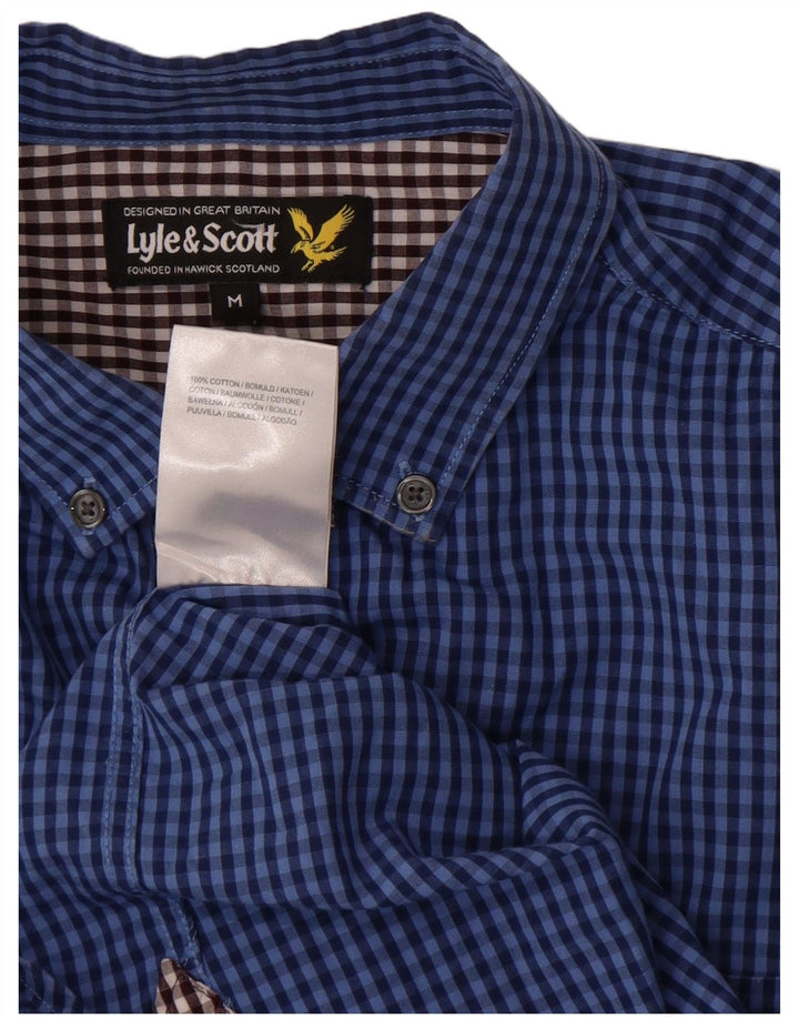 Koszula męska Lyle & Scott, bawełniana w kratkę, w kolorze średniego niebieskiego