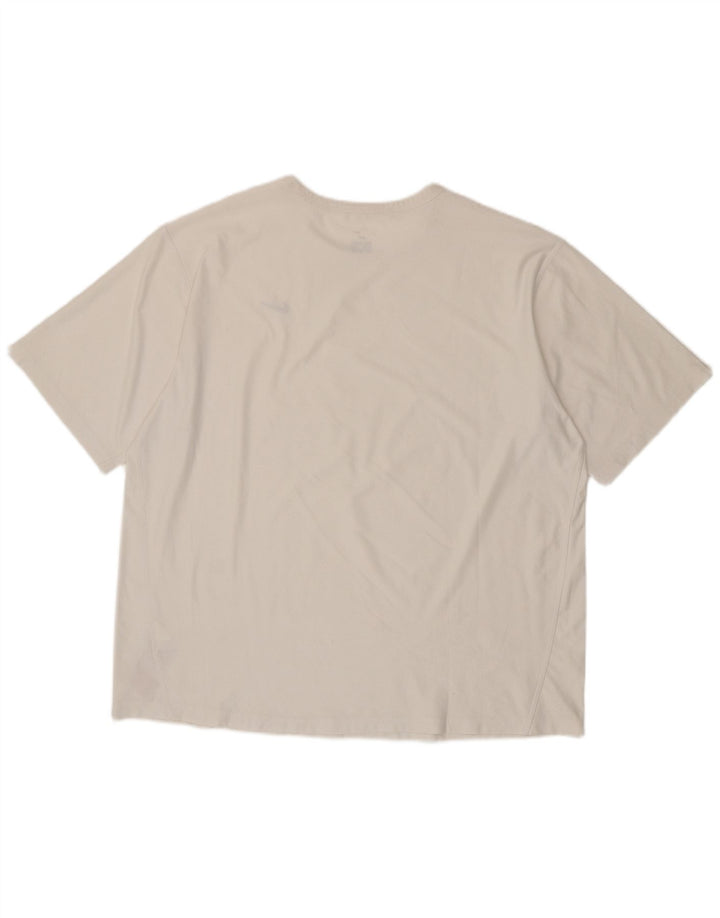 Męska koszulka Nike Dri Fit Top UK 45/47 XL, biały poliester