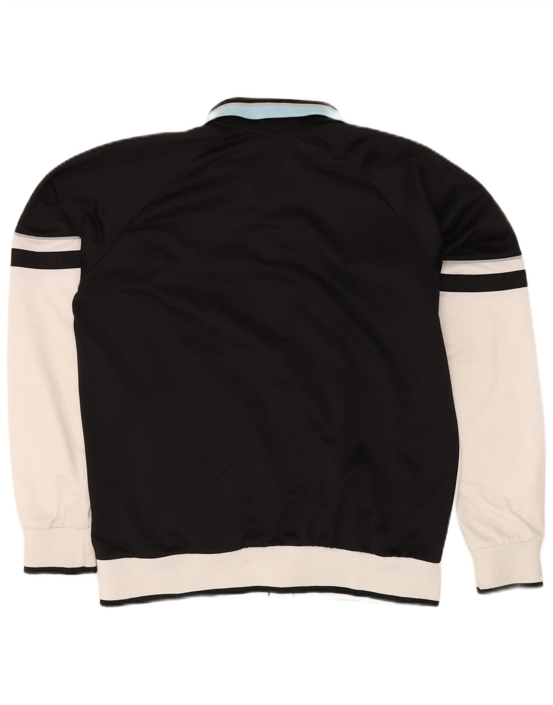 Męska kurtka dresowa ASICS, duża, biała, poliestrowa z blokami kolorów