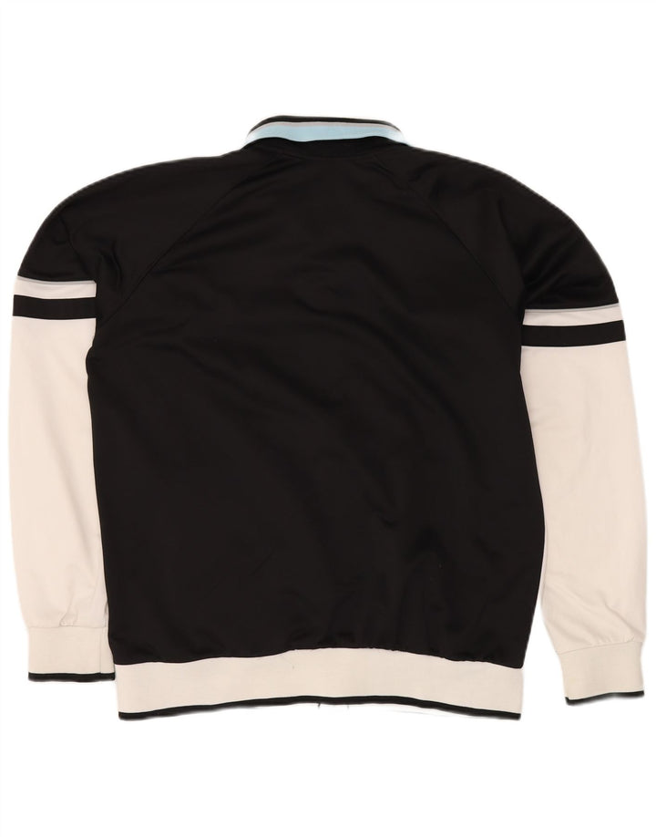 Męska kurtka dresowa ASICS, duża, biała, poliestrowa z blokami kolorów