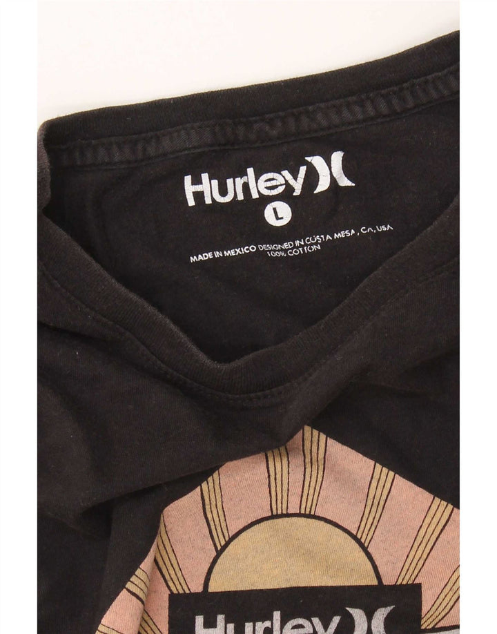 Męski T-shirt Harley z grafiką, duży, czarny, bawełniany