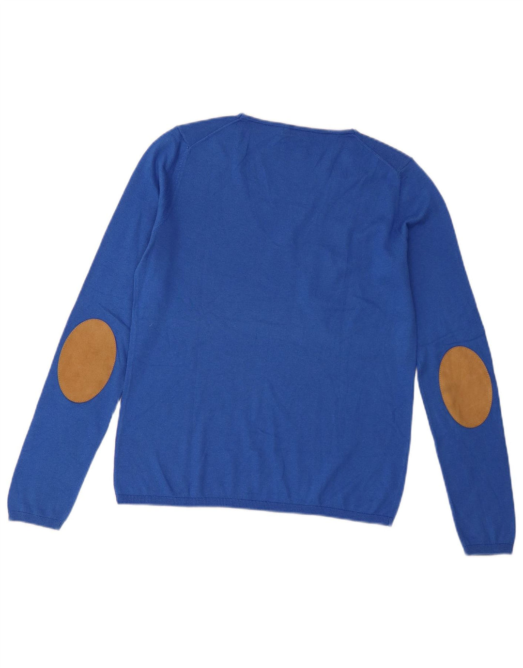 Sweter damski Massimo Dutti z dekoltem w kształcie litery V, UK 10, mały niebieski