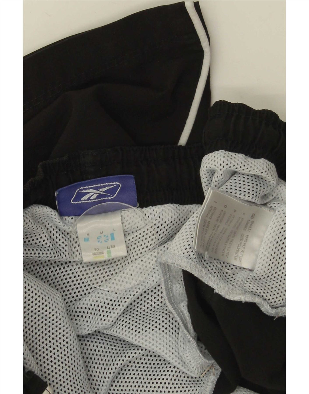Męskie spodenki kąpielowe Reebok, średni czarny poliester