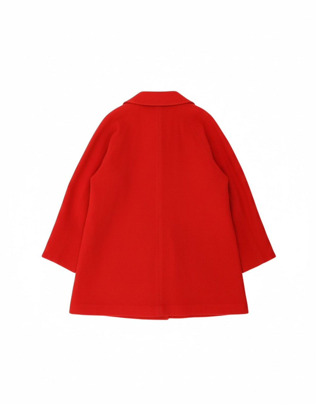 HENRY WHITE Womens Oversized Double Breasted Coat UK 14 Medium Red Wool