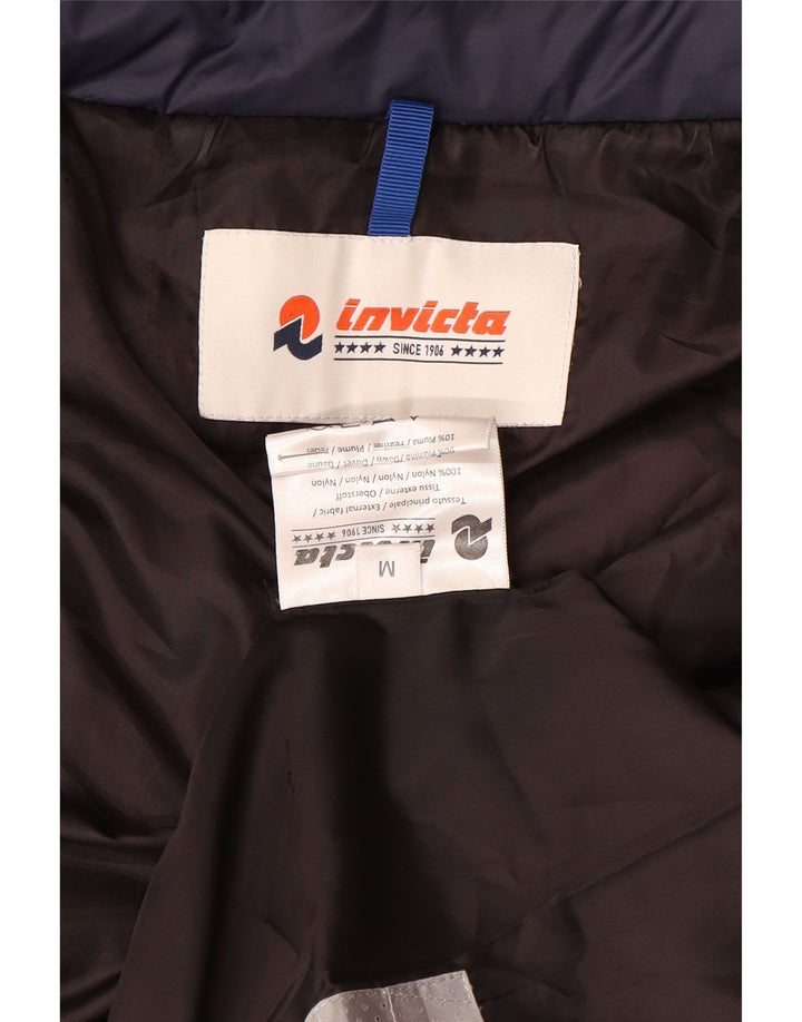 Damska ocieplana kurtka z kapturem Invicta UK 14, średni granatowy nylon