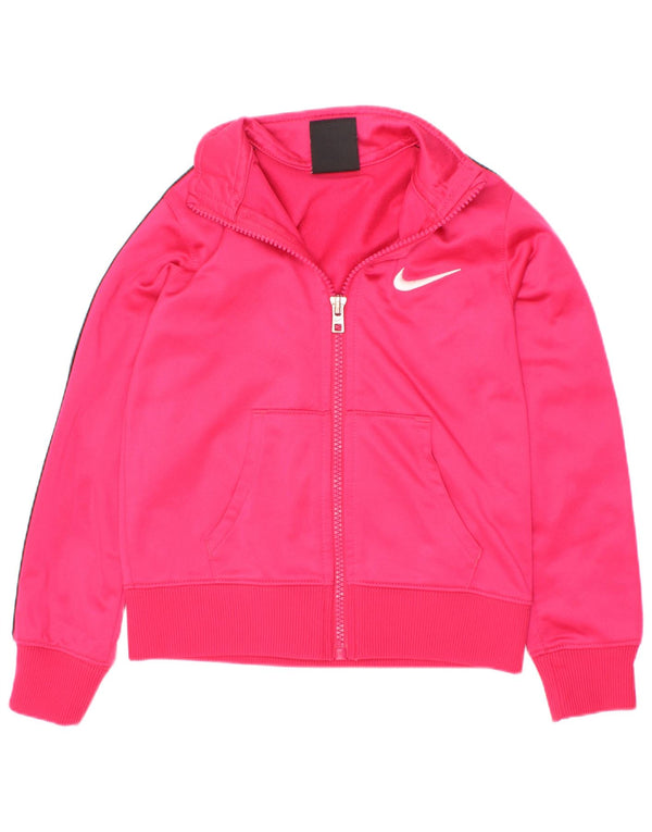 Kurtka dresowa dziewczęca Nike 3-4 lata XS Różowy poliester z blokami kolorów