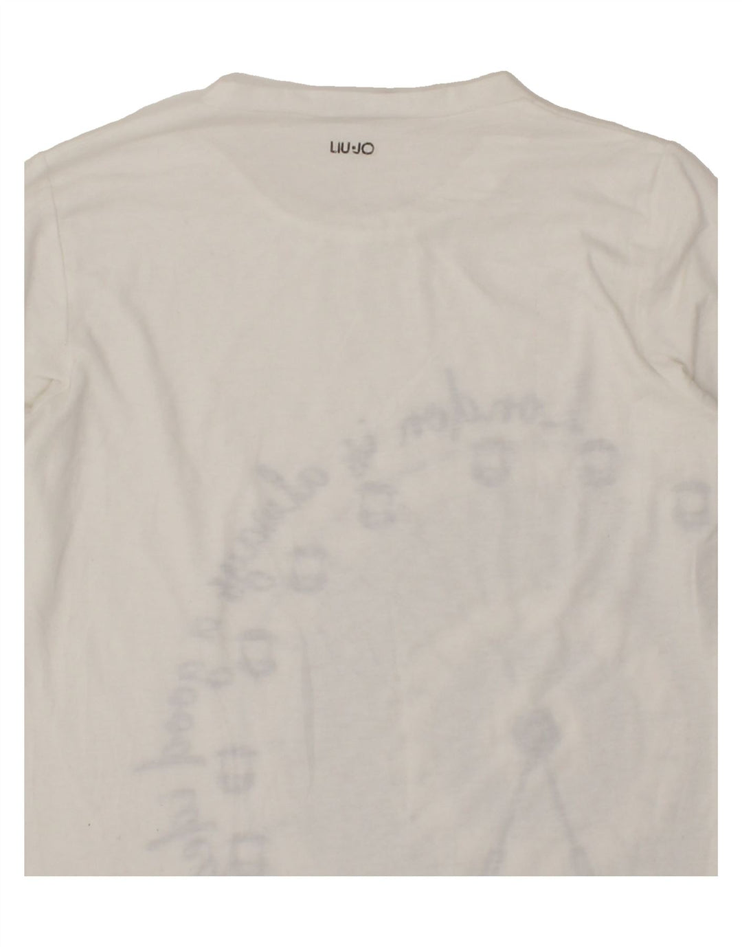 LIU JO Girls Graphic Top Long Sleeve 11-12 Years White Vintage Liu Jo and Second-Hand Liu Jo from Messina Hembry 