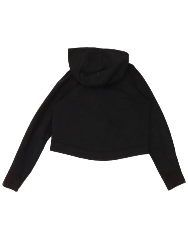 Damski sweter oversize z kapturem i zamkiem błyskawicznym Nike UK 6 XS, czarna bawełna