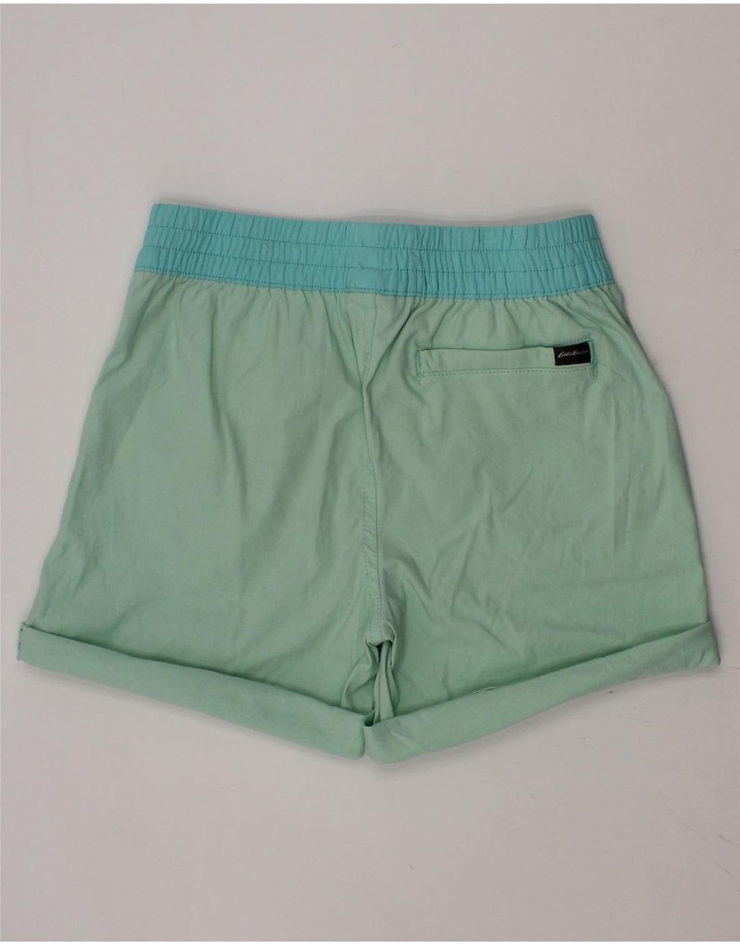 EDDIE BAUER Boys Sport Shorts 7-8 Years Medium Green Nylon Vintage Eddie Bauer and Second-Hand Eddie Bauer from Messina Hembry 